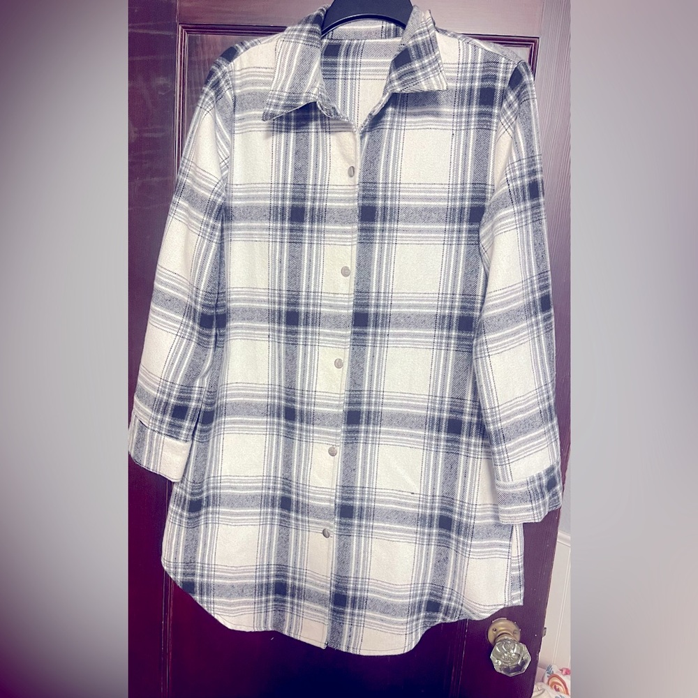 Flannel dress.Size large (oversized).